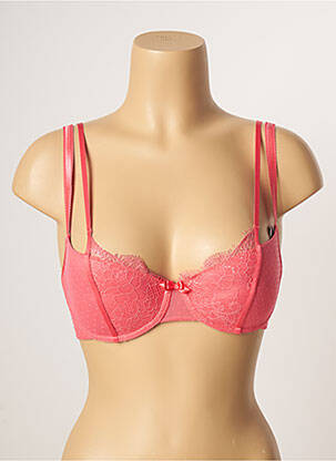 Soutien-gorge effet matière satinée haut soutien-gorge avec mousse de rembourrage amovible rose PASSIONATA femme