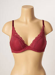 Soutien-gorge effet matière satinée haut soutien-gorge moulé rouge PASSIONATA femme