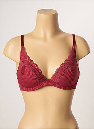 Soutien-gorge effet matière satinée haut soutien-gorge moulé rouge PASSIONATA femme