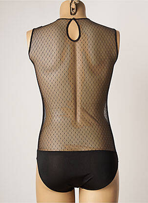 Body lingerie légère et transparente noir VALEGE femme