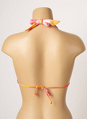 Haut de maillot de bain stretch haut triangles orange CHERRY BEACH femme