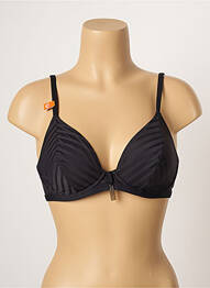 Haut de maillot de bain stretch haut soutien-gorge emboitant noir CHERRY BEACH femme
