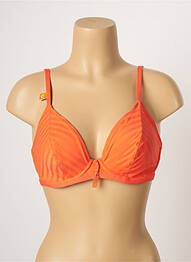 Haut de maillot de bain stretch haut soutien-gorge emboitant orange CHERRY BEACH femme