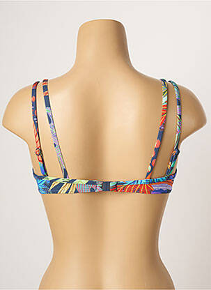 Haut de maillot de bain stretch haut soutien-gorge moulé bleu CHERRY BEACH femme