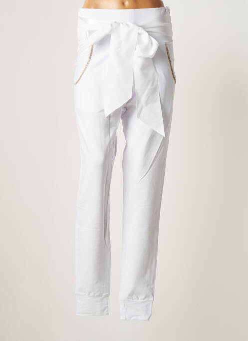 Pantalon droit blanc FANFRELUCHES pour femme