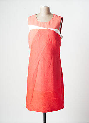 Robe mi-longue sans manche sans manche orange DIANE LAURY femme