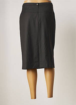 Jupe mi-longue coupe droite gris PAUPORTÉ femme