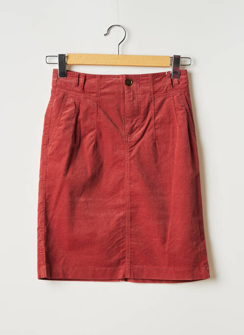 Jupe mi-longue coupe droite rouge ESPRIT femme