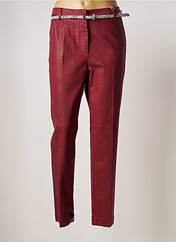 Pantalon chino rouge C'EST BEAU LA VIE pour femme seconde vue