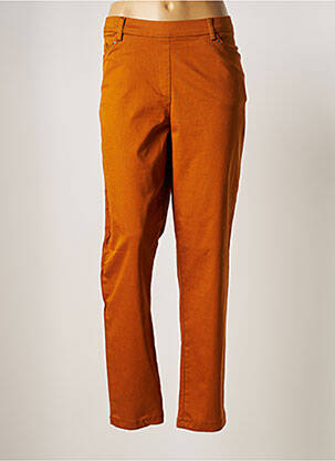 Pantalon droit orange CHRISTINE LAURE pour femme