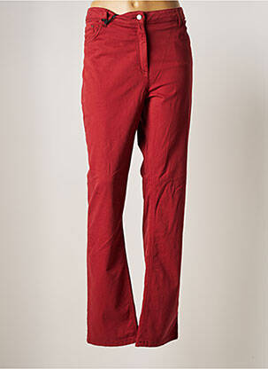 Pantalon droit rouge JULIE GUERLANDE pour femme