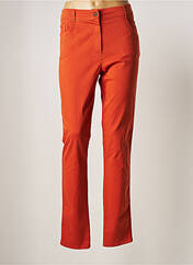 Pantalon slim orange PAUSE CAFE pour femme seconde vue