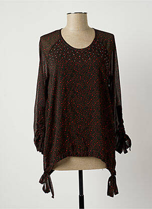 Blouse légère et transparente manches longues vert EVA KAYAN femme