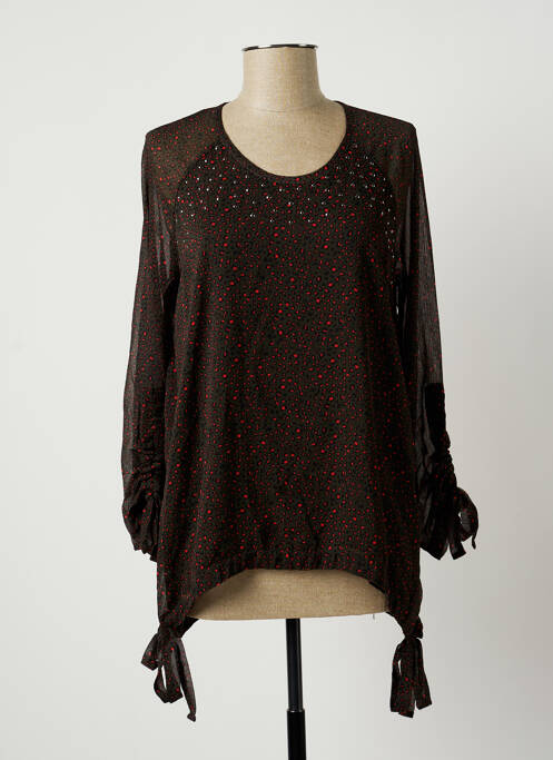 Blouse légère et transparente manches longues vert EVA KAYAN femme
