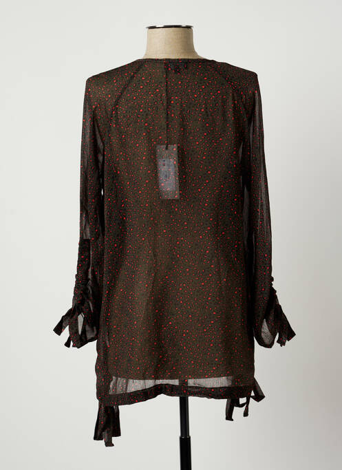 Blouse légère et transparente manches longues vert EVA KAYAN femme