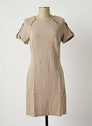 Robe mi-longue manches courtes manches courtes gris EVA KAYAN femme
