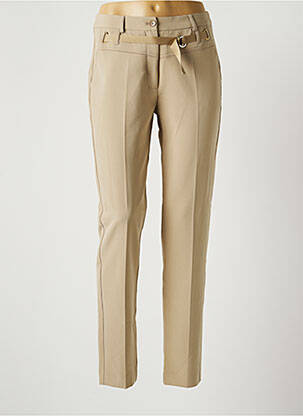 Pantalon slim taille normale taille normale beige EVA KAYAN femme