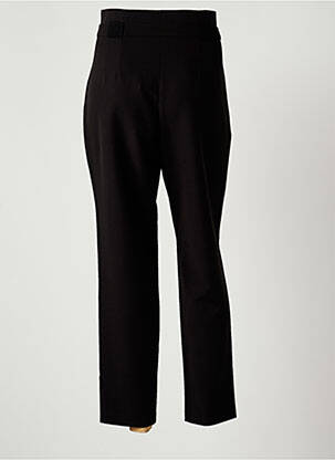 Pantalon droit coupe carotte taille haute noir EVA KAYAN femme
