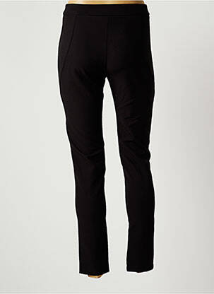 Pantalon slim tissage popeline taille normale noir EVA KAYAN femme
