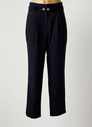 Pantalon droit stretch taille normale bleu EVA KAYAN femme