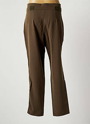 Pantalon droit stretch taille normale vert EVA KAYAN femme