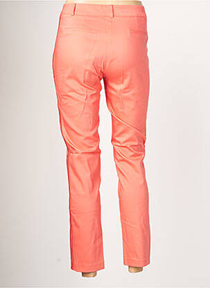 Pantalon chino tissage popeline taille normale rose EVA KAYAN femme