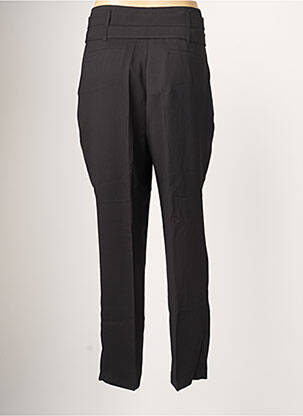 Pantalon droit coupe carotte taille haute noir EVA KAYAN femme