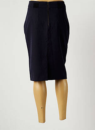 Jupe mi-longue stretch bleu EVA KAYAN femme