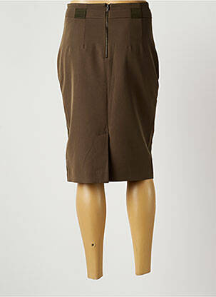 Jupe mi-longue stretch vert EVA KAYAN femme
