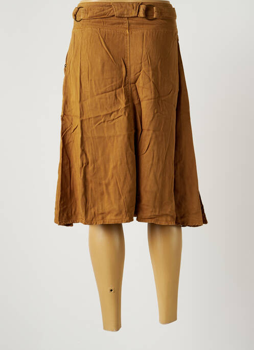 Jupe mi-longue marron EVA KAYAN pour femme