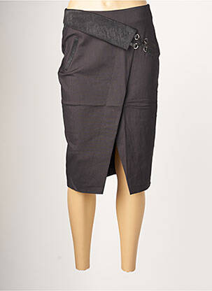 Jupe mi-longue stretch noir EVA KAYAN femme