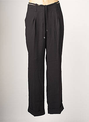 Pantalon droit stretch taille normale noir EVA KAYAN femme
