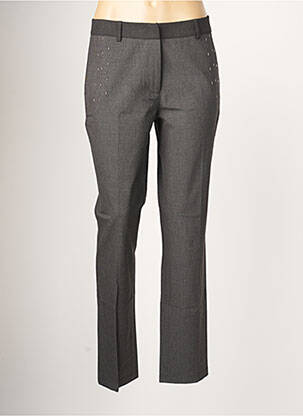 Pantalon droit stretch taille normale gris EVA KAYAN femme