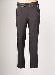 Pantalon droit stretch taille normale noir EVA KAYAN femme