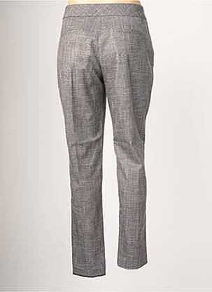 Pantalon chino broderie galons latéraux taille normale gris EVA KAYAN femme