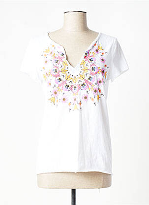 T-shirt blanc DESIGUAL pour femme