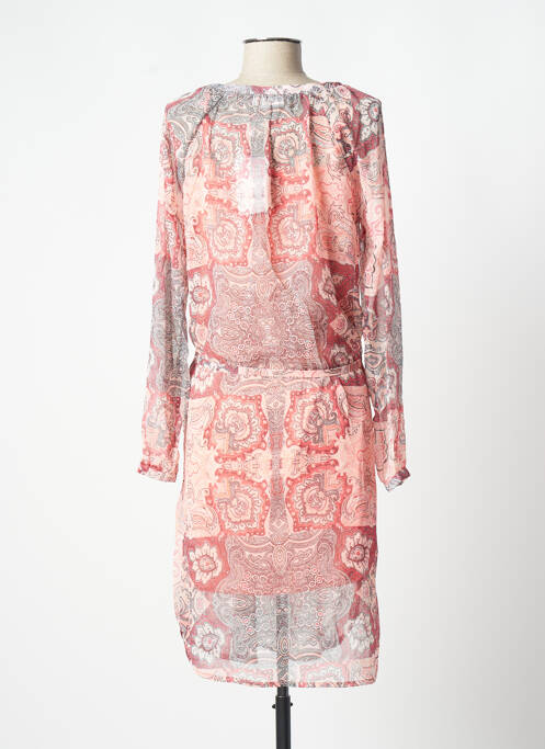 Robe mi-longue rose FRANSA pour femme