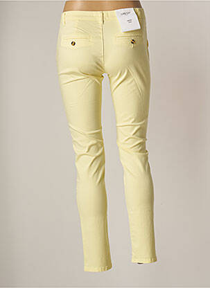 Pantalon chino fermeture zippée sous rabat boutonné taille normale vert LAB DIP PARIS femme