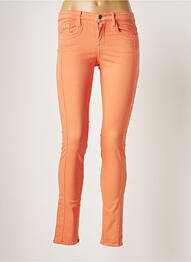 Pantalon slim stretch taille normale orange COUTURIST femme