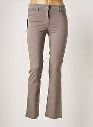 Pantalon droit stretch taille normale gris COUTURIST femme