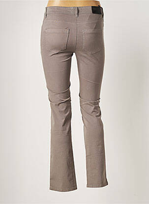 Pantalon droit stretch taille normale gris COUTURIST femme