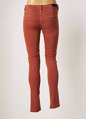 Pantalon slim taille basse taille basse marron COUTURIST femme
