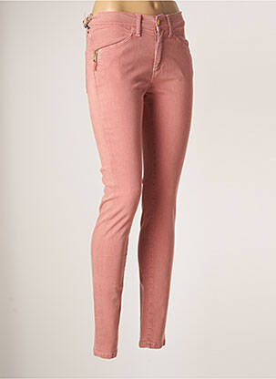 Pantalon slim taille basse taille basse rose DESGASTE femme