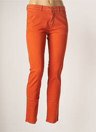 Pantalon chino taille basse taille basse rouge BÔ-M femme