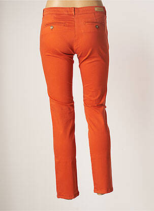 Pantalon chino taille basse taille basse rouge BÔ-M femme