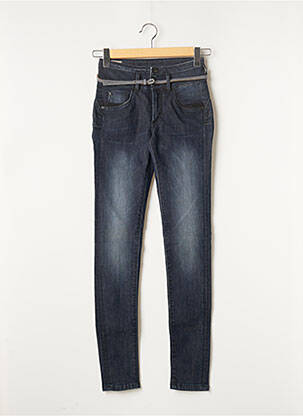 Jeans coupe slim broderie rivets taille normale bleu TIFFOSI femme