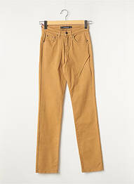 Pantalon slim broderie rivets taille normale beige KANOPE femme