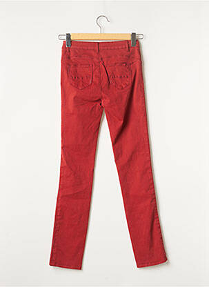 Pantalon slim stretch taille normale rouge C'EST BEAU LA VIE femme