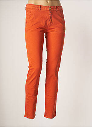 Pantalon chino orange BÔ-M pour femme