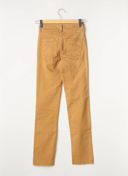 Pantalon slim broderie rivets taille normale beige KANOPE femme